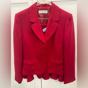 Red Tahari power suit. Barely worn.